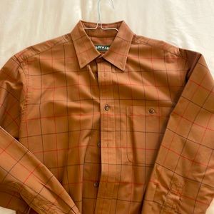 Orvis Medium Brown dress shirt. Always dry cleaned